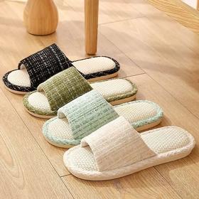 亚麻拖鞋女款春秋居家室内吸汗防滑四季家用棉麻布拖鞋男