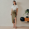 经典高腰廓形包臀裙开叉裙子MC88SK307M70 商品缩略图4