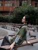 盛唐婧 |高货/重缎真丝香云纱竹纹外套[特价品] 商品缩略图3
