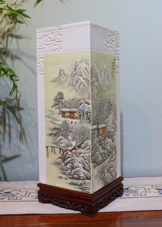 粉彩雪景镶器 商品图0