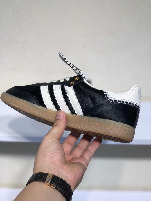 夏日特惠💰350 WALES BONNER x adidas originals Samba 头层真马毛 徳训 耐磨低帮板鞋 男女同款 商品图2