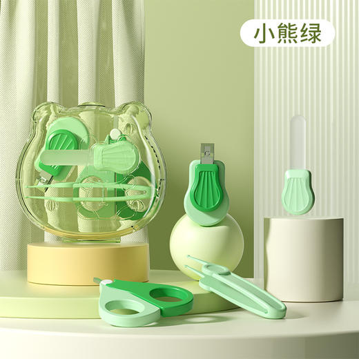 【超值4件套！】新款婴儿指甲剪套装宝宝指甲钳磨甲器神器新生儿防夹肉指甲刀 商品图5