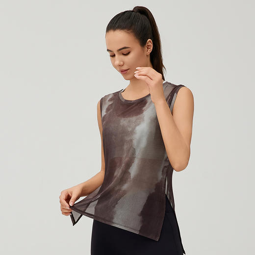 IYOGA  2024美式复古水墨外穿背心罩衫  T064 商品图1