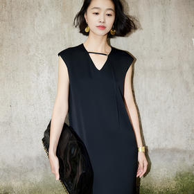 纯色简约，中国风宽松连衣裙OY-24S070