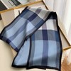 XL -TB660378377353英伦芭芭格子真丝飘带长条丝巾桑蚕丝围巾女春秋冬季双层领巾 商品缩略图0