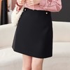 黑色西装半身裙2024春装新款包臀裙通勤气质A字裙短裙1788 商品缩略图1