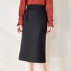 盘扣黑色半身裙女2024春装新款开叉包臀裙高腰A字裙6520 商品缩略图3