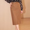开叉半身裙女2024春装新款高腰显瘦中长款直筒裙一步裙6505 商品缩略图0