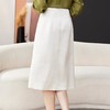 开叉半身裙女2024春装新款高腰中长款包臀裙A字裙1795 商品缩略图4