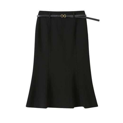 绿色鱼尾裙女2024春装新款高腰显瘦中长款半身裙包臀裙600 商品图4