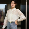 芳外2025夏季新款气质淑女风金纽扣薄款衬衣减龄百搭衬衫女1329 商品缩略图2