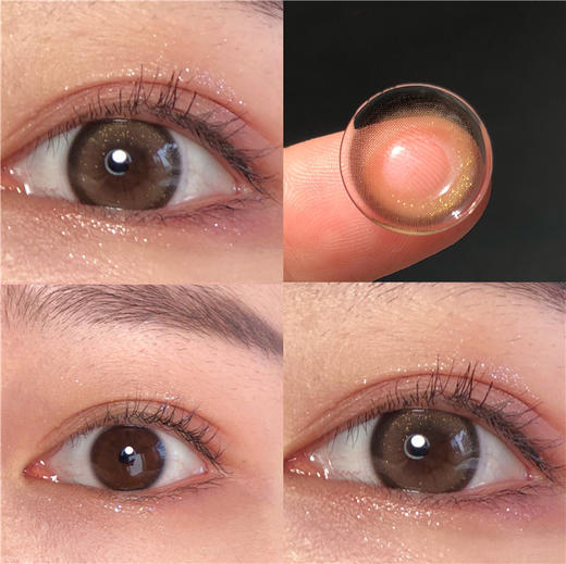 AlleCon MoMo星褐 年抛直径14.2mm日常美瞳 棕色 商品图2