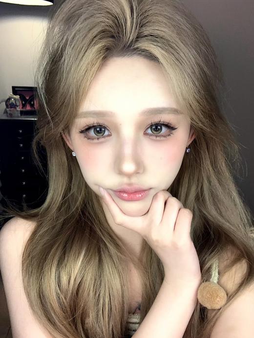 Woolilens旗下 | 财神爷&花花世界 | 14.2mm白狮参考着色中等直径  日抛  一盒十片装 商品图5