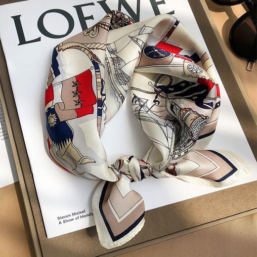 XL-AL669540860861真丝小方巾丝巾妈妈桑蚕丝丝绸秋冬款洋气时尚围巾女新款发带领巾 商品图2