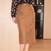 开叉半身裙女2024春装新款高腰显瘦中长款直筒裙一步裙6505 商品缩略图1