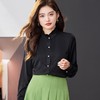 立领雪纺衫女上衣2024春装新款职业洋气小衫长袖女衬衣1783 商品缩略图2