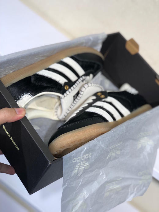 夏日特惠💰350 WALES BONNER x adidas originals Samba 头层真马毛 徳训 耐磨低帮板鞋 男女同款 商品图7