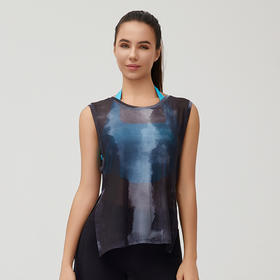 IYOGA  2024美式复古水墨外穿背心罩衫  T064