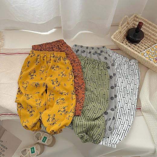 【39/2条】13色A类儿童防蚊裤夏季新款薄款灯笼裤 80-140码 商品图0