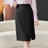盘扣半身裙2024春装新款高腰开叉西装裙中长裙A字裙1752 商品缩略图2