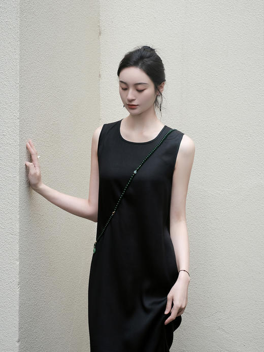 盛唐婧 |真丝重缎香云纱背心裙 商品图3