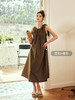 OLrain欧芮儿法式棕色无袖连衣裙女夏季2023年新款宽松度假风裙子 商品缩略图0