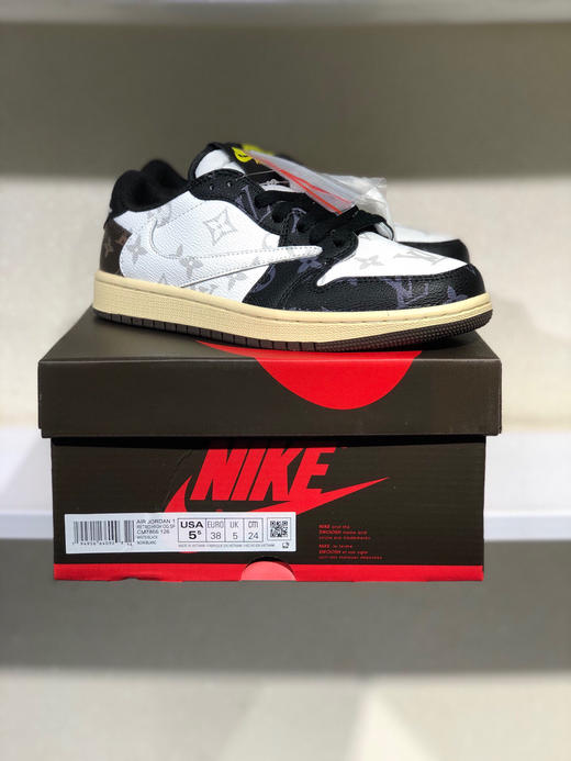 夏日特惠💰470 公司级 # 驴牌 LV x Air Jordan AJ1 Low OG SP 联名倒勾低帮 商品图4