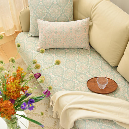 春樱系列沙发巾棉四季通用高端轻奢防滑 商品图2