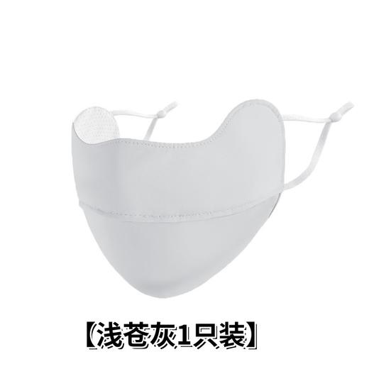 【触肤冰凉，隔热降温！】冰丝防晒口罩女护眼角防紫外线，透气面罩遮脸护脸可水洗高颜值薄款-QQ 商品图7