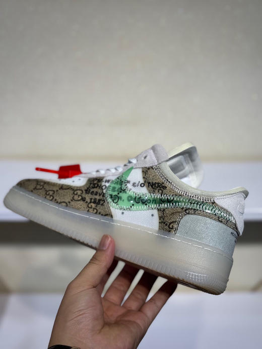 夏日特惠💰360 OFF-WHITE x Nike Air Force1 Low Black White 2.0 联名潮流款 空军一号低帮防滑休闲板鞋 男女同款 商品图2