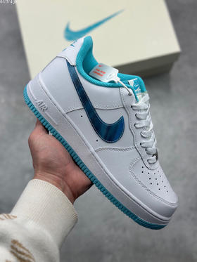 夏日特惠💰430 海外限量发售 公司级 NIke Air Force 1 '07 Low “白蓝镜面” 空军一号 低帮 运动鞋 休闲鞋