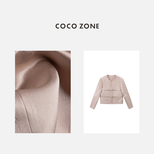 COCO ZONE2024开春穿搭新中式国风盘扣时尚圆领外套CC1A0511 商品图2