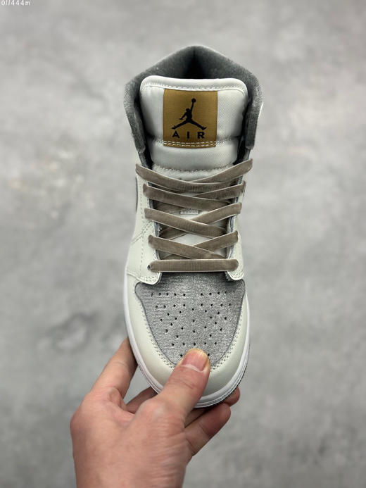 夏日特惠💰460 Air Jordan 1 Mid "Light Smoke Grey" 中帮 米白灰AJ1 乔丹1代 商品图1