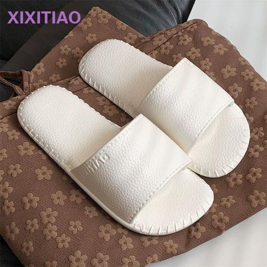 情侣复古皮纹居家防滑拖鞋男女夏软底eva一字凉拖鞋 商品图0