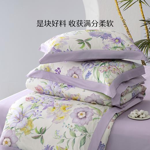 水星家纺套件40支全棉印花小清新柔软亲肤田园床上用品四件套 商品图0