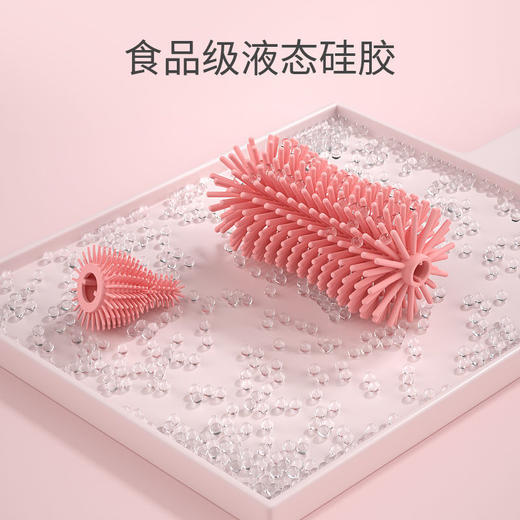 【去污实力派！妈妈更放心】硅胶奶瓶刷婴儿奶嘴刷吸管刷360度旋转洗奶瓶刷子清洁刷套装 商品图1