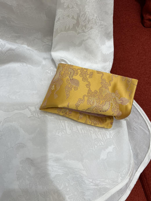 328-1新中式 真丝提花 宋锦袖口 圆领九分袖 衬衫 上衣 发货不能催‼️ 商品图12