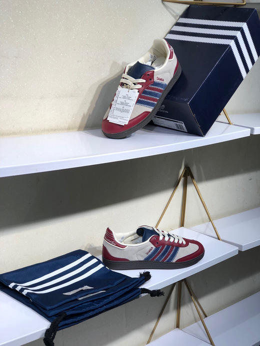 夏日特惠💰350 WALES BONNER x adidas originals Samba 头层真马毛 徳训 耐磨低帮板鞋 男女同款 商品图8