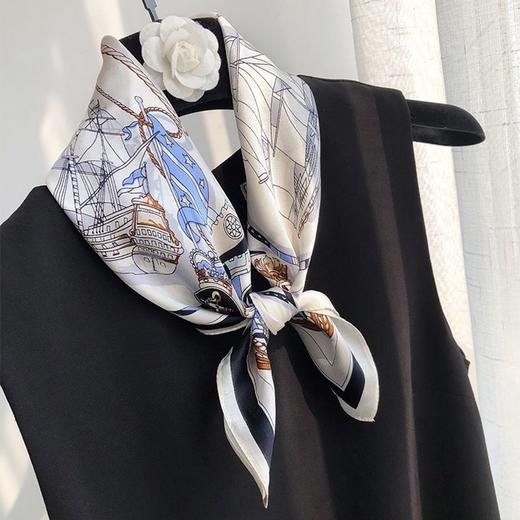 XL-AL669540860861真丝小方巾丝巾妈妈桑蚕丝丝绸秋冬款洋气时尚围巾女新款发带领巾 商品图0