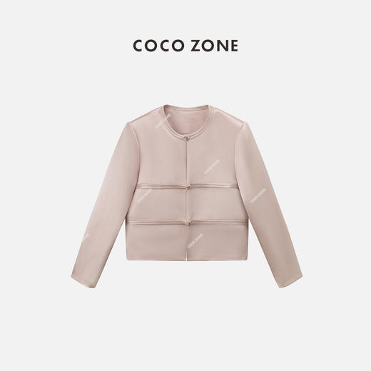 COCO ZONE2024开春穿搭新中式国风盘扣时尚圆领外套CC1A0511 商品图0
