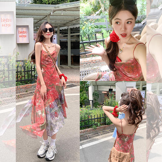 <曾小咸推荐> 【爱尔兰小姐】红色连衣裙 商品图3