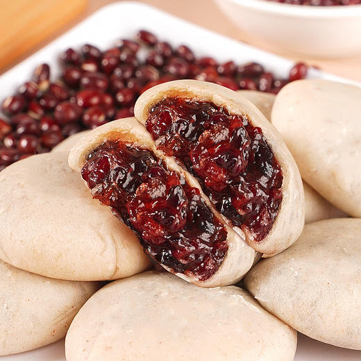 【营养健康！血糯米红豆山药饼】不单独添加蔗糖，软软糯糯，饱腹又美味，传统糕点独立包装紫米代餐早餐解馋零食糕点 商品图1