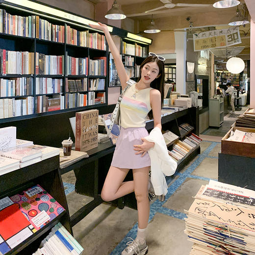 <曾小咸推荐> 【不费力穿搭】衬衫+紫色半裙套装 商品图3