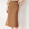 开叉半身裙鱼尾裙女2024春装新款高腰显瘦中长裙包臀裙6516 商品缩略图4