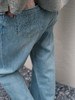 盛唐婧 |水洗蓝牛仔直筒阔腿裤[特价品] 商品缩略图3
