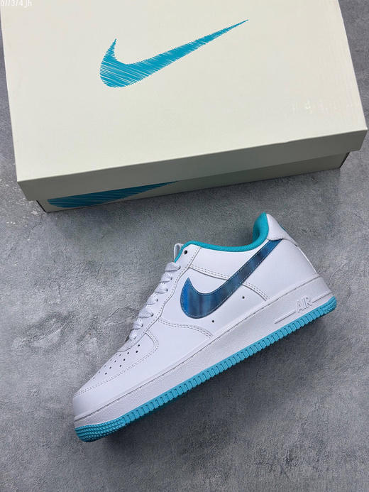 夏日特惠💰430 海外限量发售 公司级 NIke Air Force 1 '07 Low “白蓝镜面” 空军一号 低帮 运动鞋 休闲鞋 商品图2