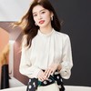 钉珠缎面雪纺衫女上衣2024春装新款洋气小衫长袖女衬衣1775 商品缩略图3