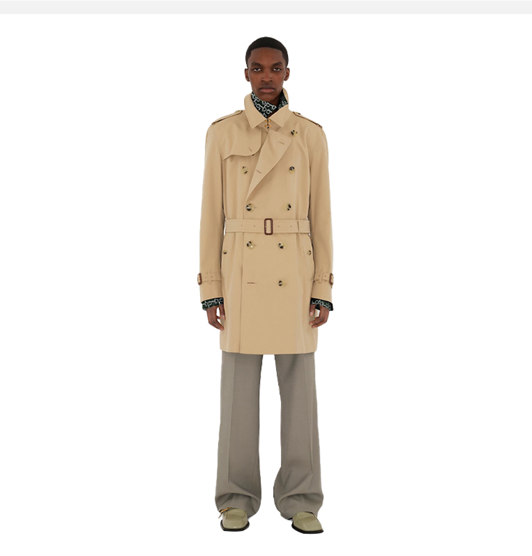 burberry 巴宝莉 男士肯辛顿版型 – 中长款 heritage trench 束腰
