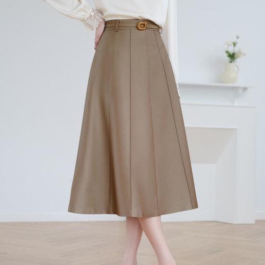半身裙女2024春装新款中长裙通勤气质A字裙大摆裙5106 商品图1