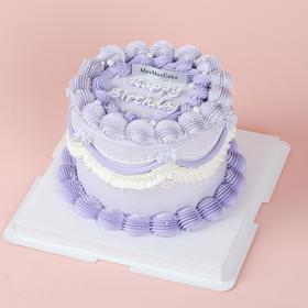 紫色复古手绘蛋糕【B3119】